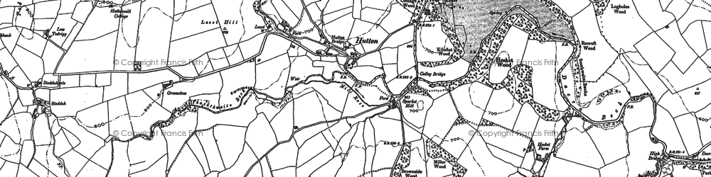 Old map of Hutton John in 1898