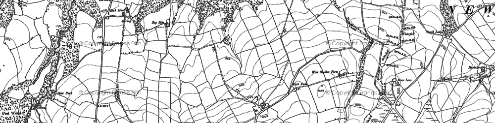 Old map of Alder Park in 1893