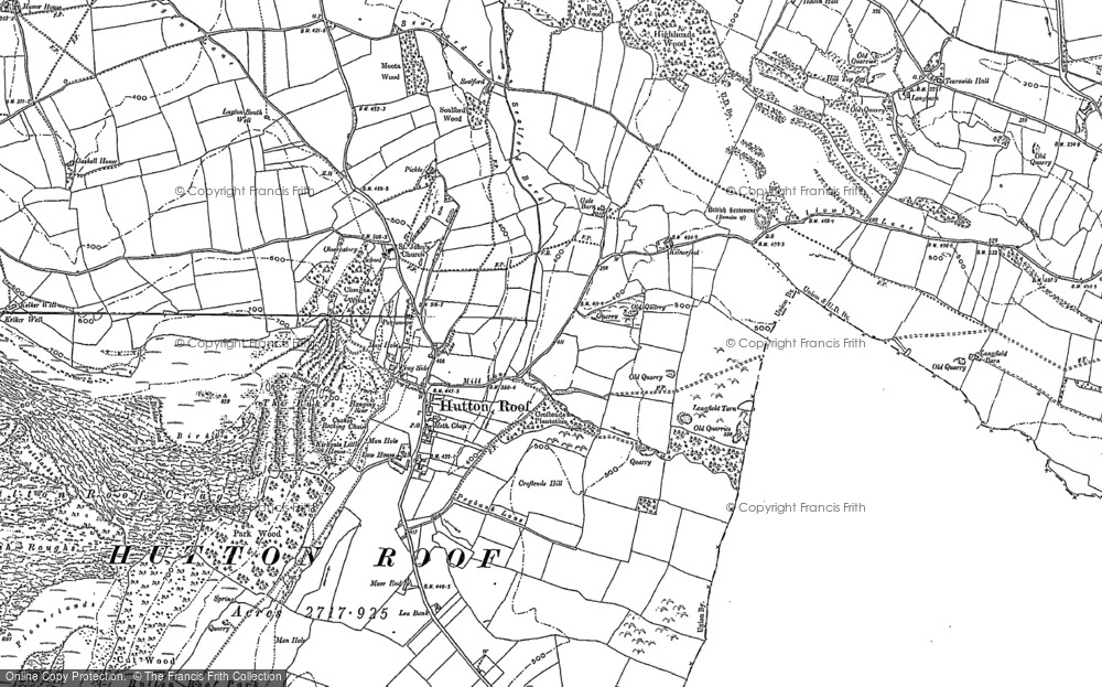 Old Map of Hutton Roof, 1897 - 1911 in 1897