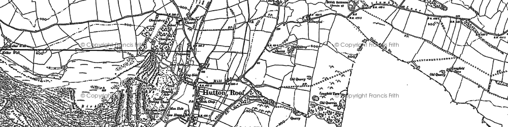 Old map of Hutton Roof in 1897
