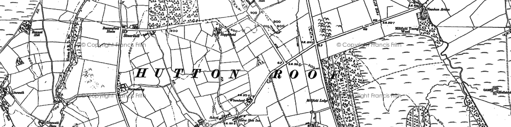 Old map of Heggle Lane in 1899