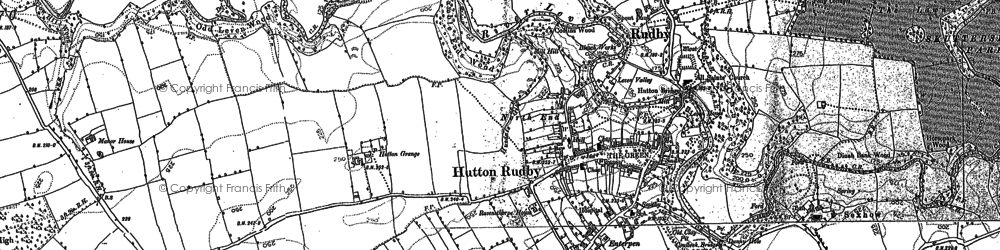 Old map of Hutton Rudby in 1892