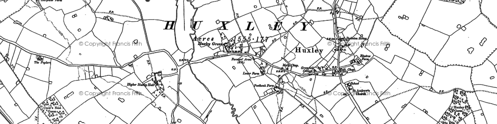 Old map of Brook Lodge in 1897
