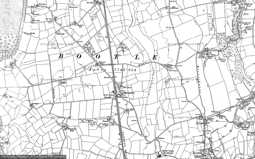 Old Map of Hycemoor, 1897 - 1898 in 1897