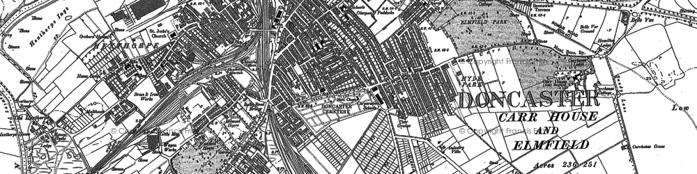 Old map of Hyde Park in 1890