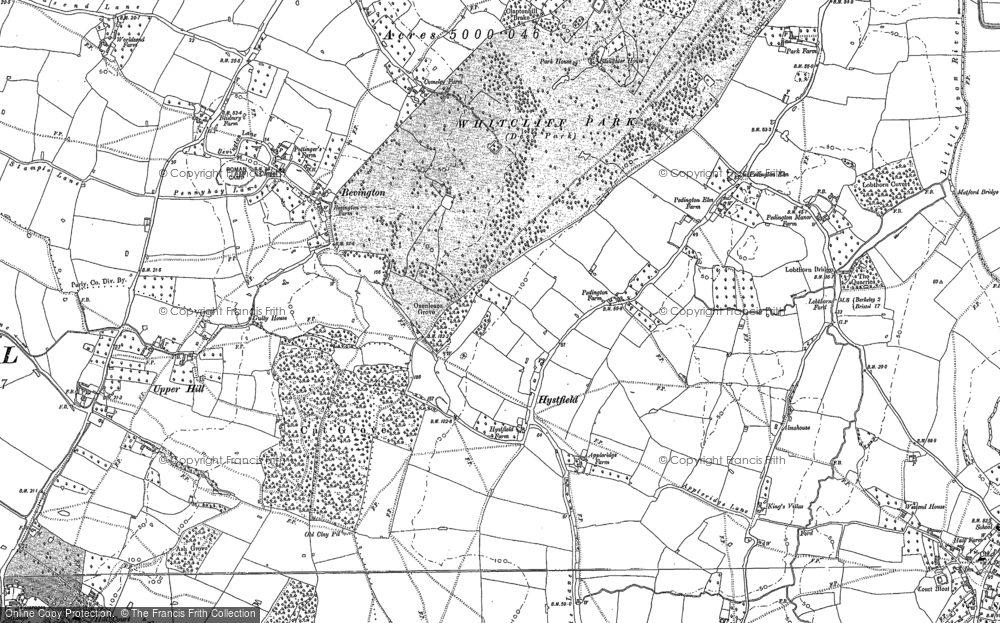 Old Map of Hystfield, 1879 - 1882 in 1879