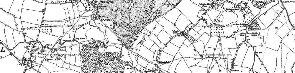 Old map of Blackhall Cott in 1879