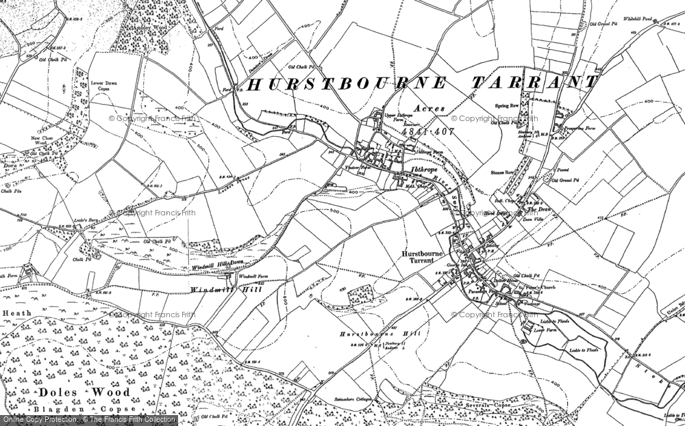 Old Map of Ibthorpe, 1894 - 1909 in 1894