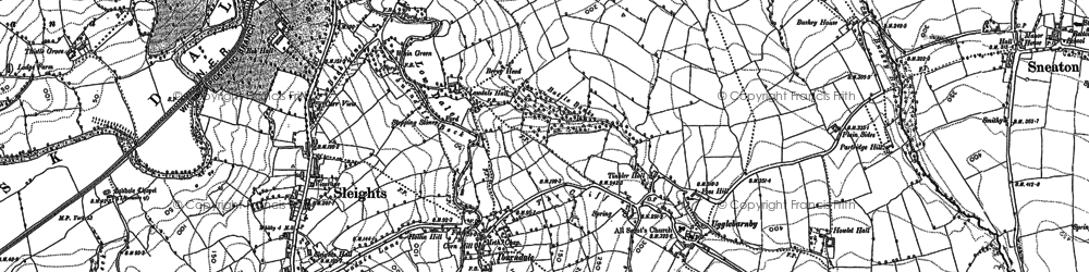 Old map of Iburndale in 1892