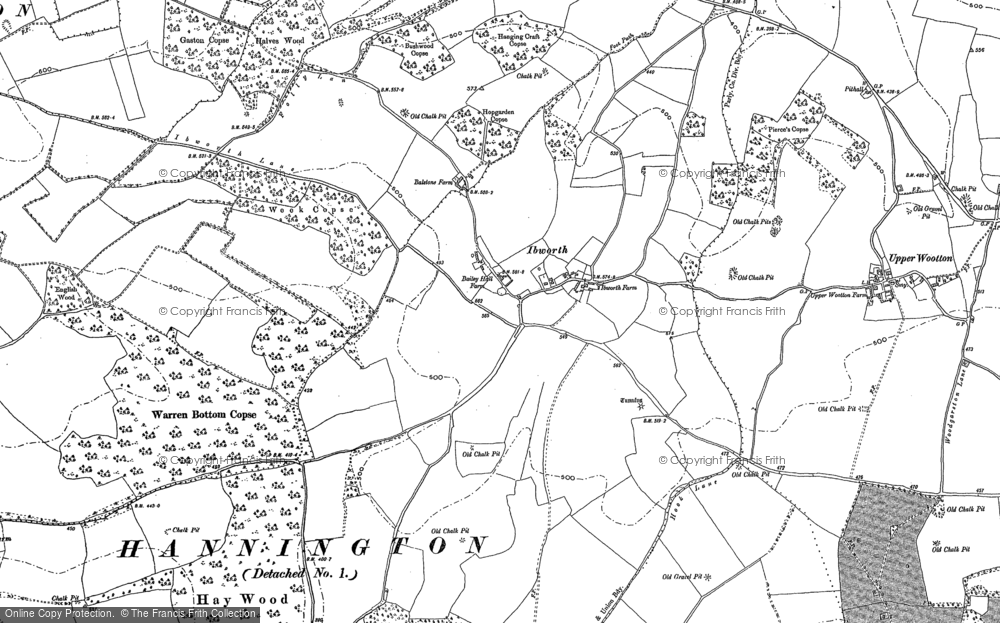 Old Map of Ibworth, 1894 in 1894
