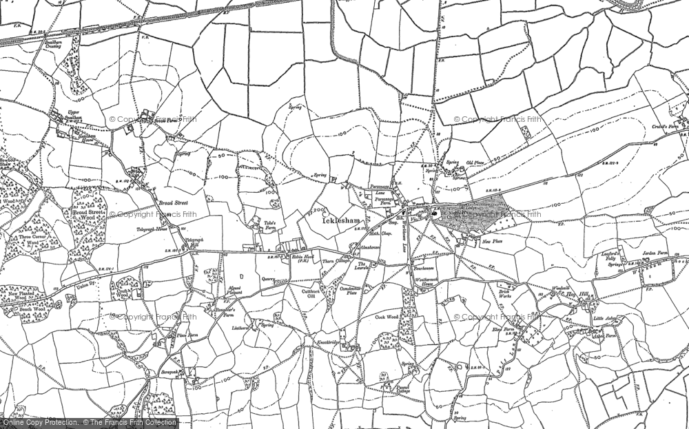 Old Map of Icklesham, 1872 - 1908 in 1872