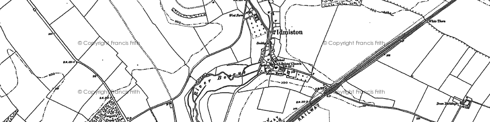 Old map of Idmiston in 1923