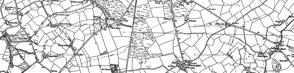 Old map of Idole in 1887