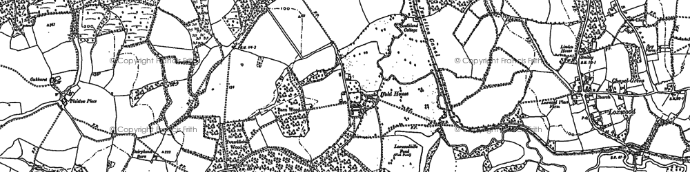 Old map of Ifold in 1910
