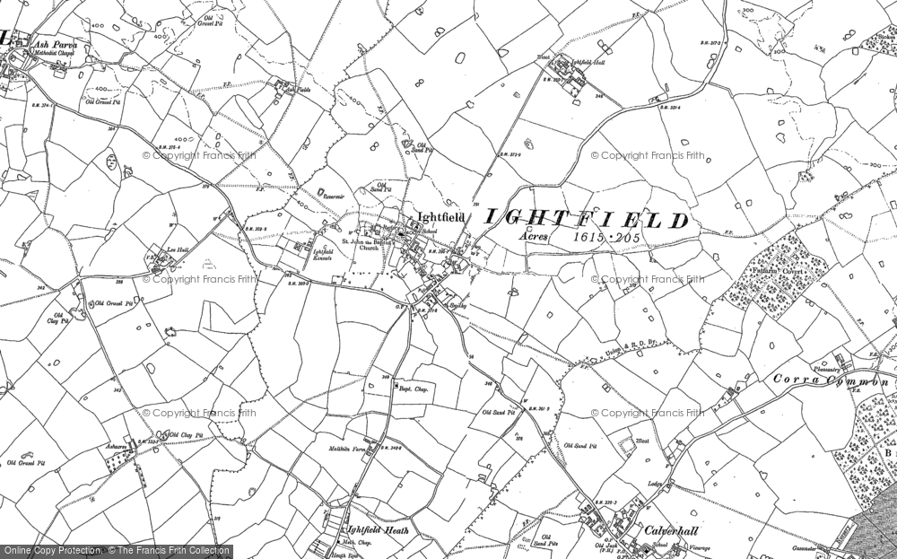 Old Map of Ightfield, 1879 in 1879