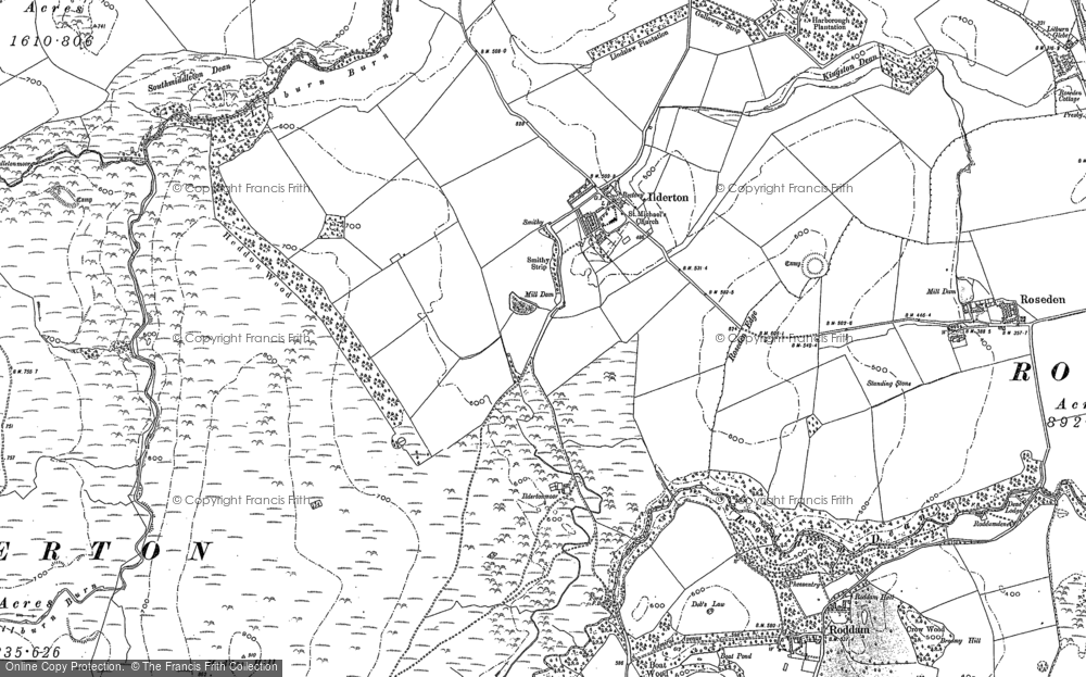 Old Map of Ilderton, 1896 in 1896