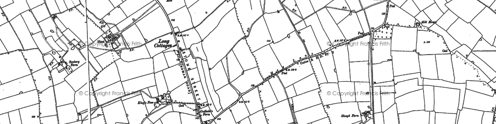 Old map of Ilketshall St Lawrence in 1883