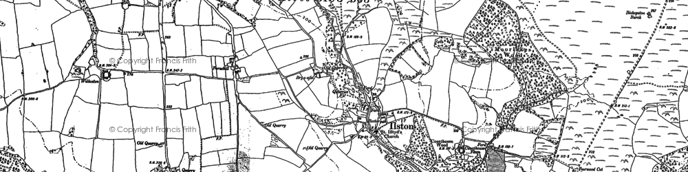 Old map of Ilston in 1896