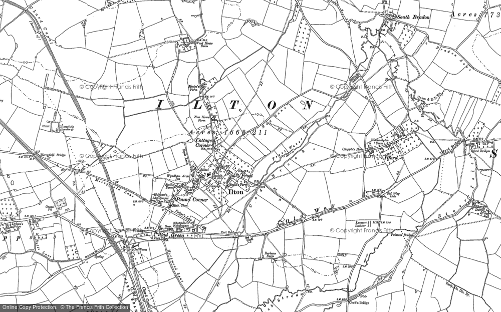 Old Map of Ilton, 1891 - 1892 in 1891