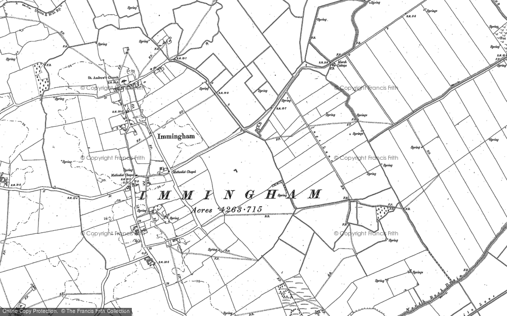 Old Map of Immingham, 1905 in 1905