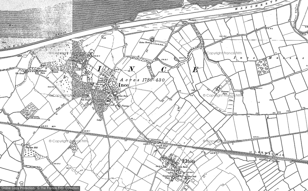 Old Map of Ince, 1892 in 1892