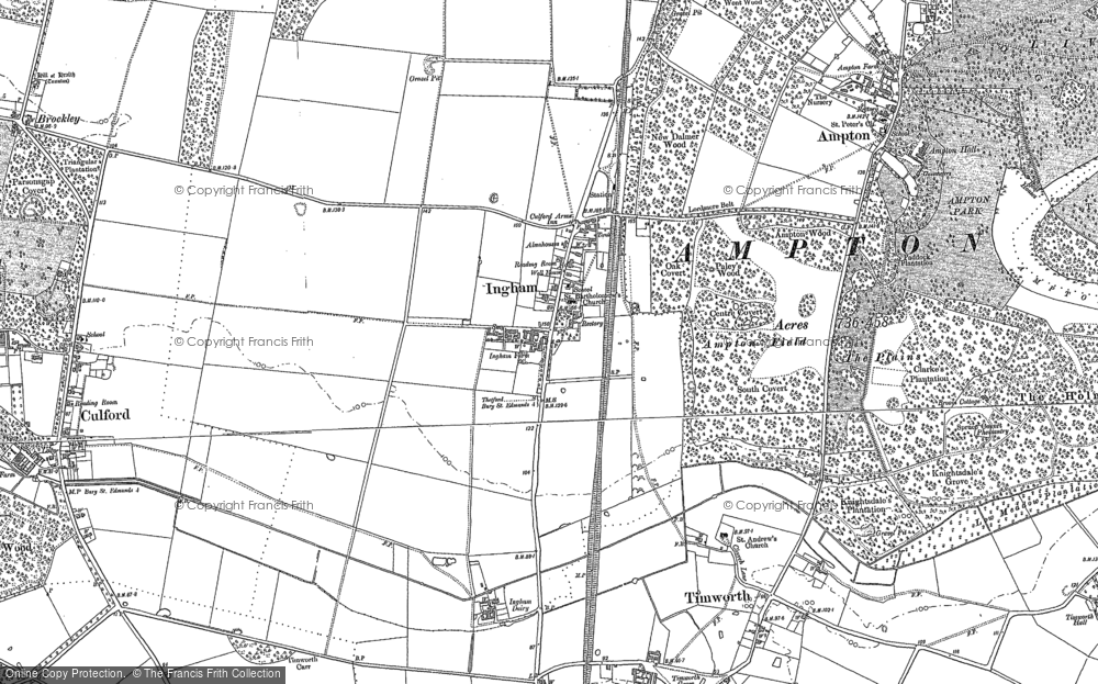 Old Map of Ingham, 1883 in 1883