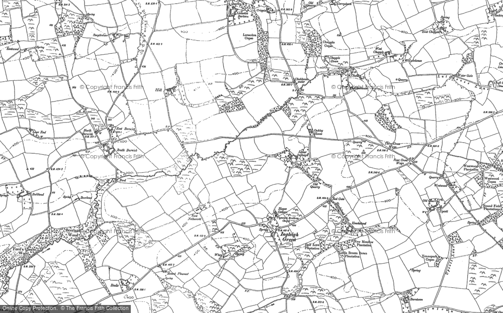 Old Map of Ingleigh Green, 1885 - 1886 in 1885