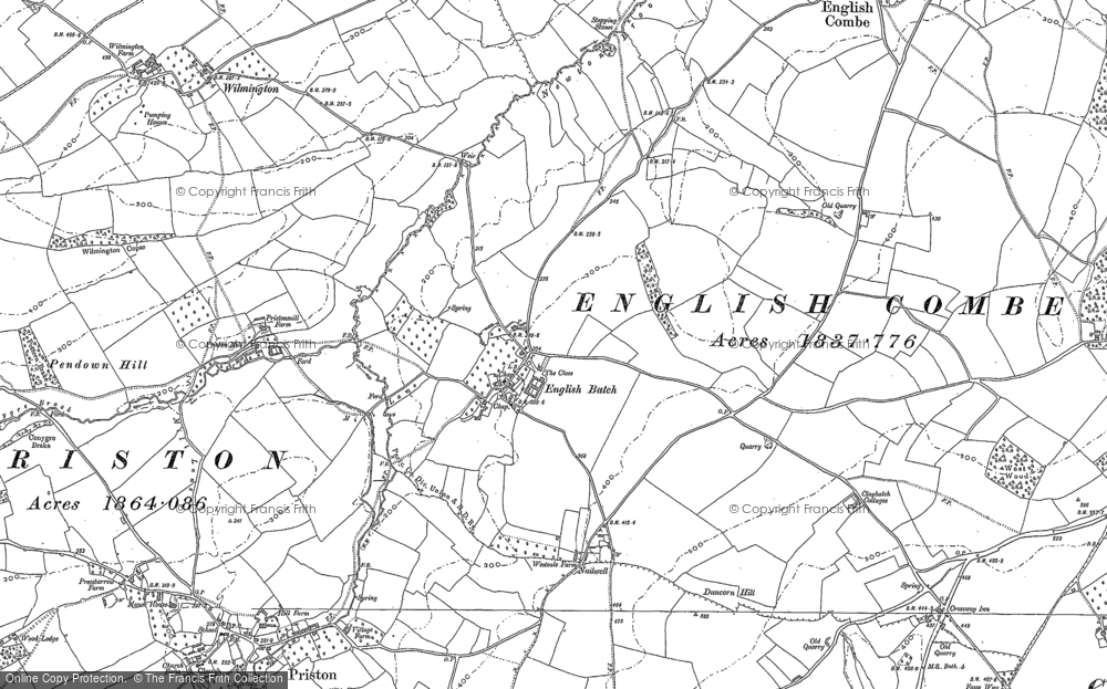 Old Map of Inglesbatch, 1883 - 1884 in 1883
