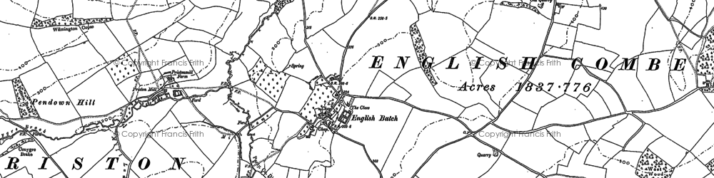 Old map of Inglesbatch in 1883
