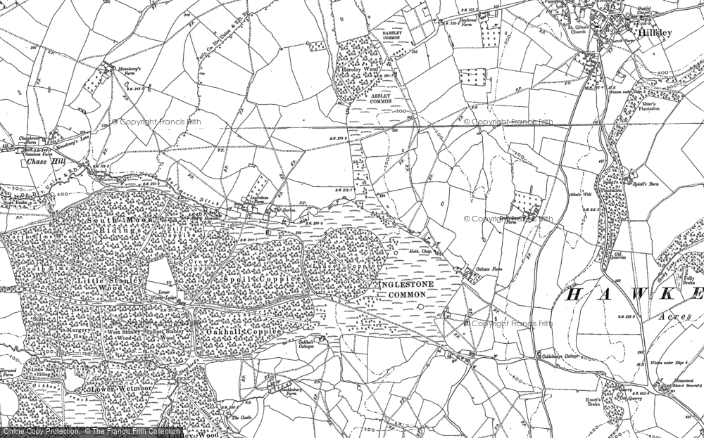 Old Map of Inglestone Common, 1881 in 1881