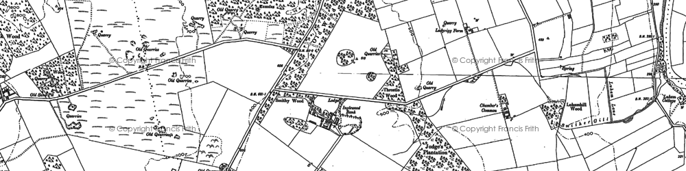 Old map of Wolfa in 1898