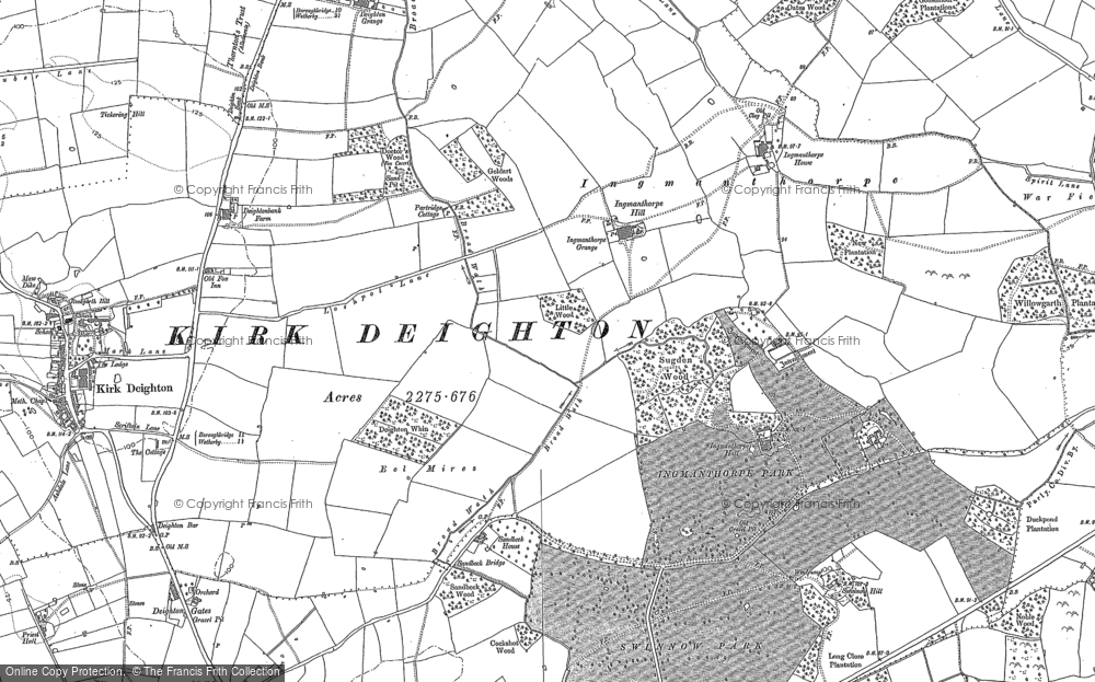 Old Map of Ingmanthorpe, 1892 in 1892
