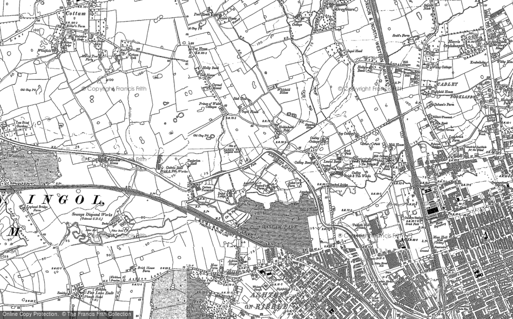 Old Map of Historic Map covering Tanterton in 1892