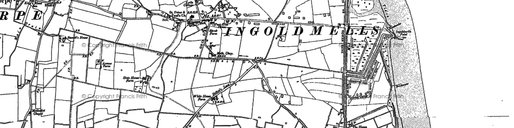 Old map of Ingoldmells in 1904