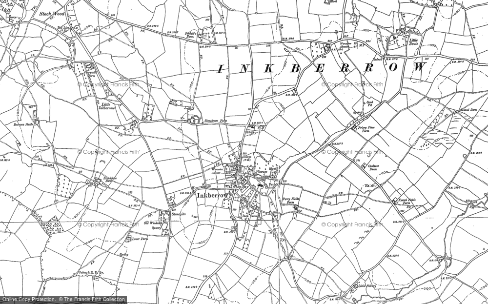 Old Map of Inkberrow, 1903 in 1903