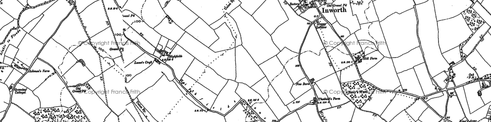Old map of Inworth in 1895