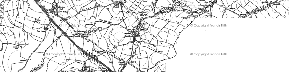 Old map of Ireby in 1907