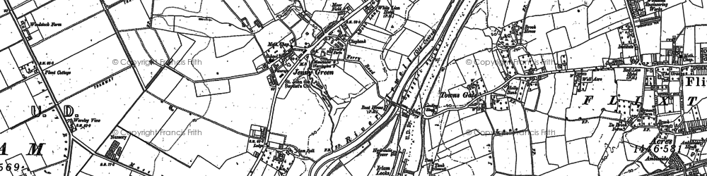 Old map of Irlam in 1894