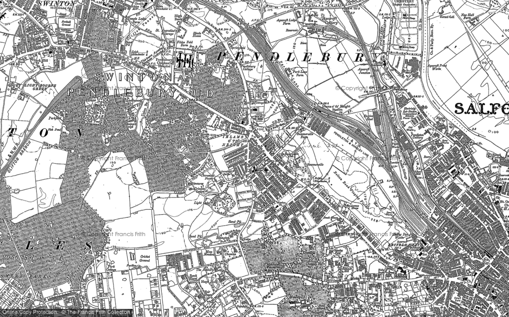 Old Map of Irlams o' th' Height, 1889 in 1889