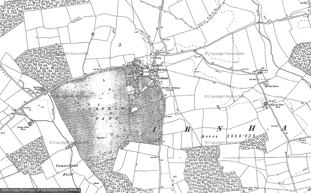 Old Map of Irnham, 1886 - 1887 in 1886