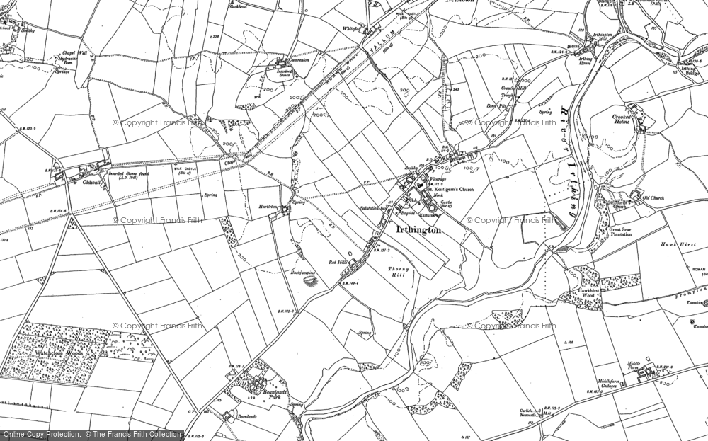 Old Map of Irthington, 1899 in 1899