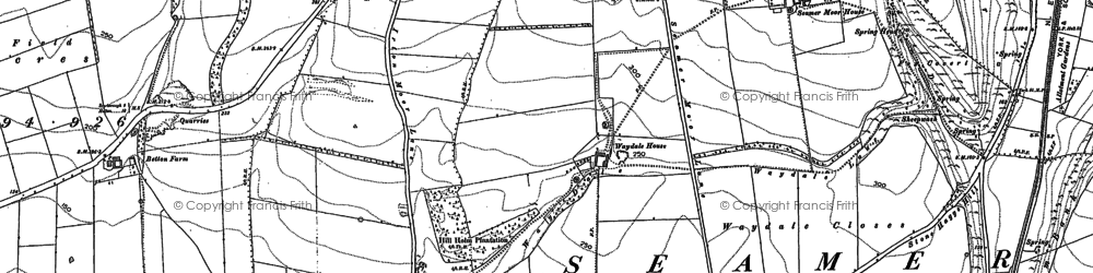 Old map of Irton Manor in 1890