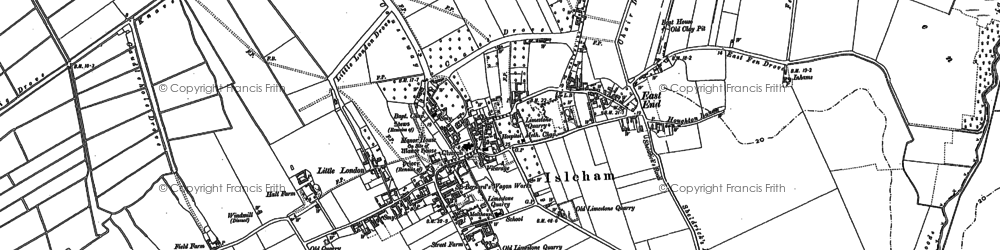 Old map of Isleham in 1900