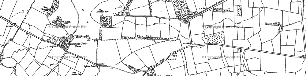 Old map of Ambro Hill in 1899