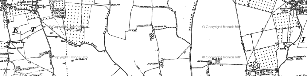 Old map of Nash Street in 1895