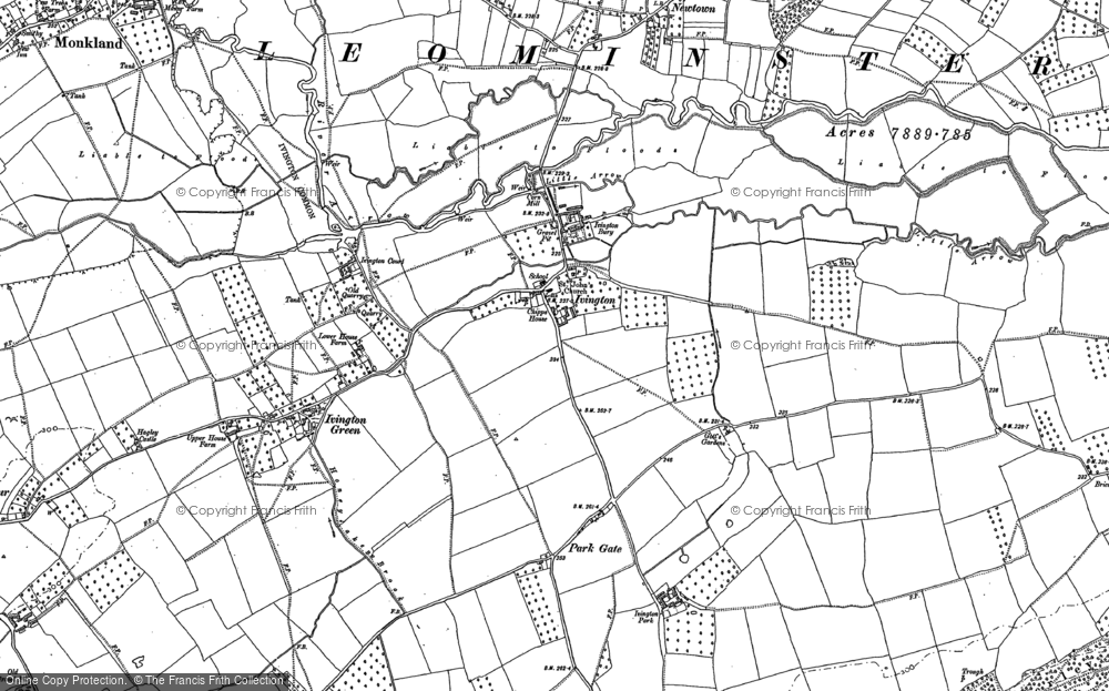 Old Map of Ivington, 1885 - 1886 in 1885