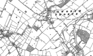 Old Map of Ixworth Thorpe, 1882 - 1883