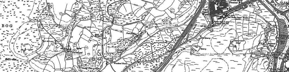 Old map of Baglan Bay in 1897