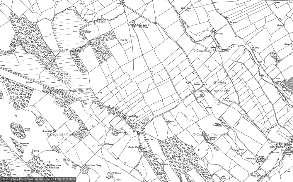 Old Map of Johnby, 1898 - 1923 in 1898