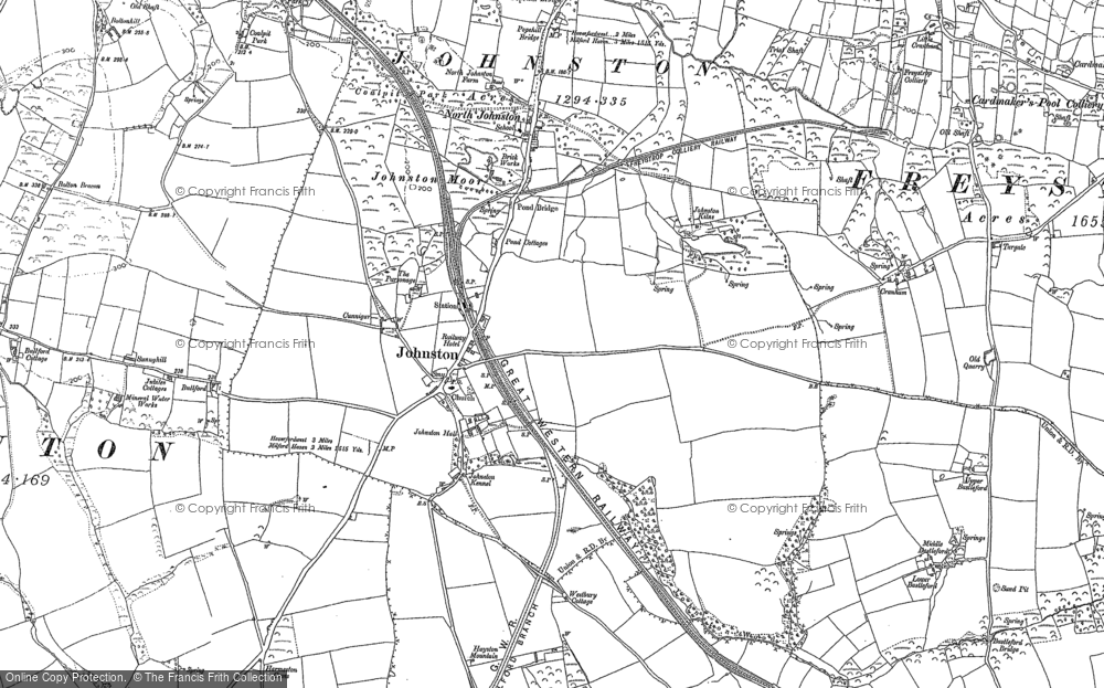 Old Map of Historic Map covering Boltonhill in 1906